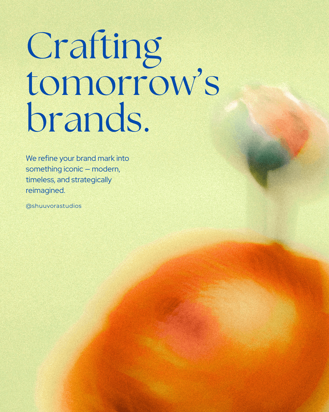 Branding design on tablet